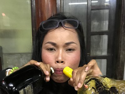 Tik - drinking too much!